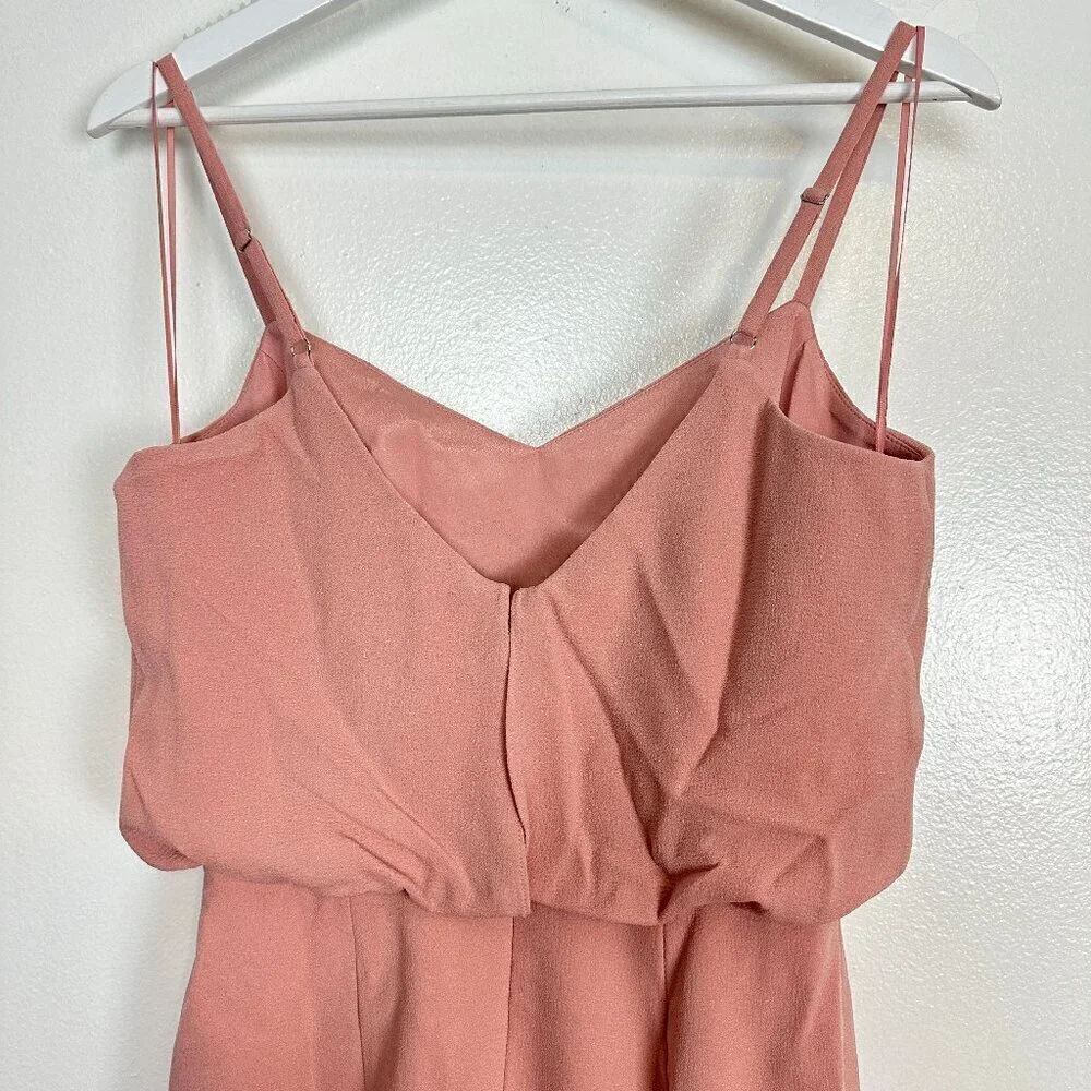 DRESS THE POPULATION Alondra Blouson Sheath Dress in Blush Size Small